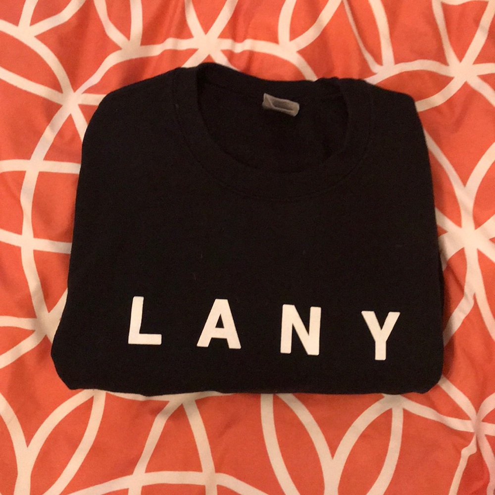 LANY Merch // Black + White Crewneck Sweatshirt
